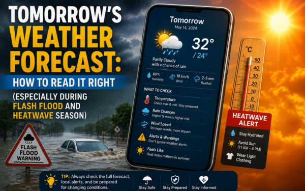 Tomorrow’s Weather Forecast: How to Read It Right (Especially During Flash Flood and Heatwave Season)