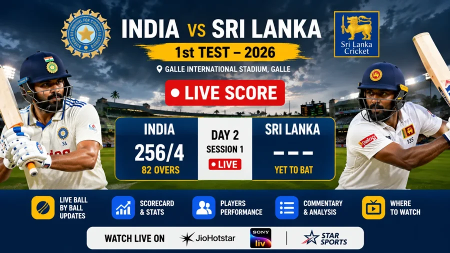 India vs Sri Lanka Live Score 2026