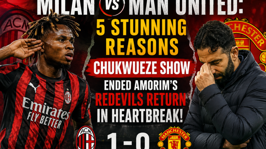 Milan vs Man United pre-season friendly action from Wroclaw, Poland, August 2026