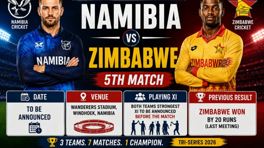 Namibia vs Zimbabwe 5th Match 2026