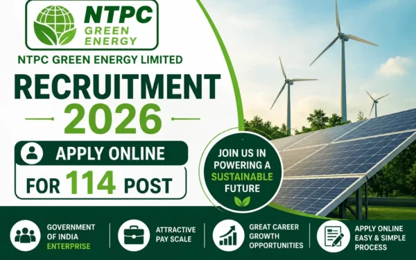 NTPC Green Energy Limited Recruitment 2026: Apply Online for 114 Posts — Full Details