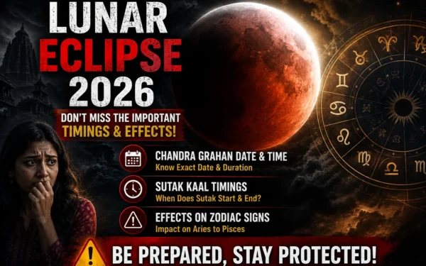 Lunar Eclipse 2026: Chandra Grahan Date, Time, Sutak Kaal and Effects on Aries to Pisces Zodiac Signs