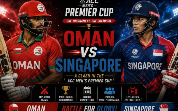 OMAN VS SINGAPORE: A Clash in the ACC Men’s Premier Cup