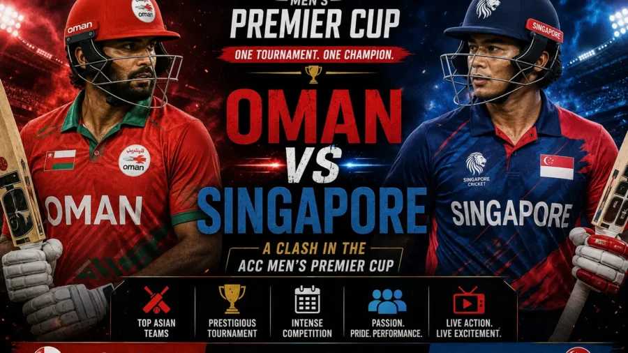 OMAN VS SINGAPORE: A Clash in the ACC Men's Premier Cup