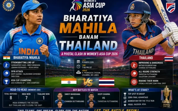 BHARATIYA MAHILA BANAM THAILAND: A Pivotal Clash in Women’s Asia Cup 2026