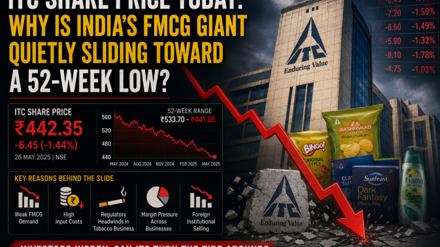 ITC share price today