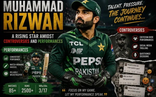 MUHAMMAD RIZWAN: A Rising Star Amidst Controversies and Performances