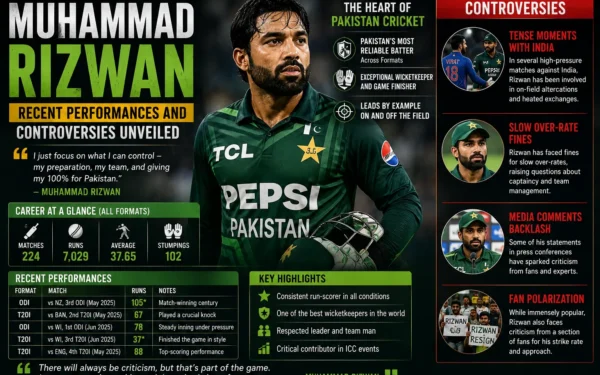 MUHAMMAD RIZWAN: Recent Performances and Controversies Unveiled
