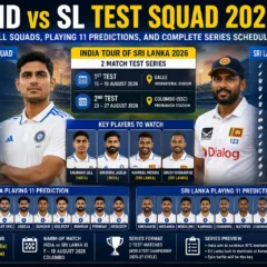 IND vs SL Test Squad 2026