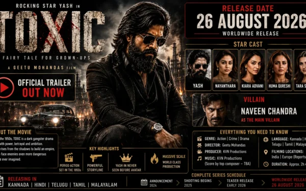 Toxic Movie: Trailer, Release Date, Star Cast, Villain Name, and Everything You Need to Know
