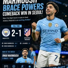 Man City vs Atlético Madrid today match result