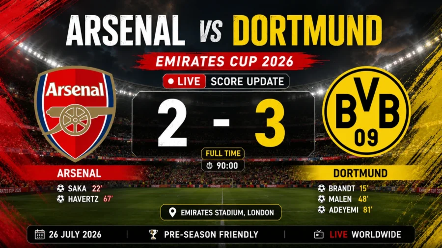 Arsenal vs Dortmund Final Score
