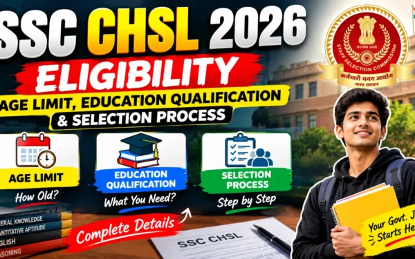 SSC CHSL 2026 Eligibility: Age Limit, Education Qualification & Selection Process