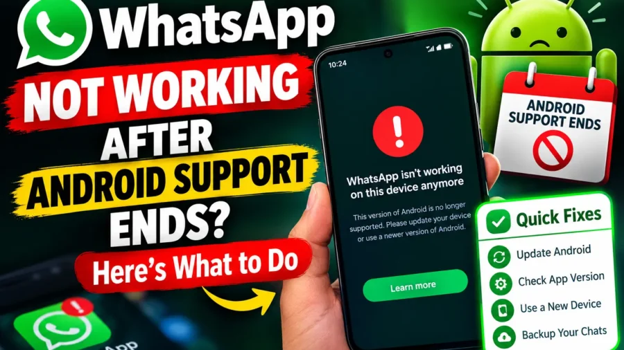 WhatsApp Not Working After Android Support Ends