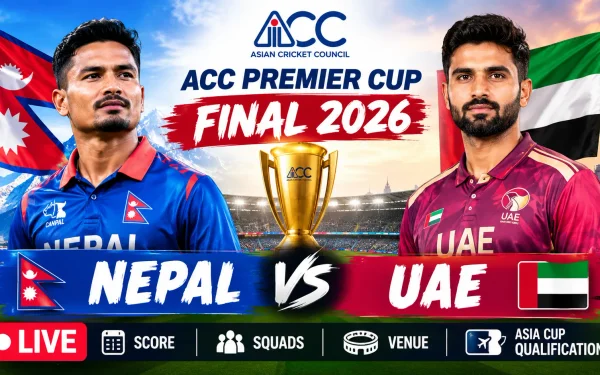 Nepal vs UAE ACC Premier Cup Final 2026: Live Score, Squads, Venue & Asia Cup Qualification