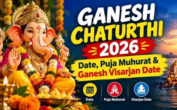 Ganesh Chaturthi 2026: Date, Puja Muhurat & Ganesh Visarjan Date
