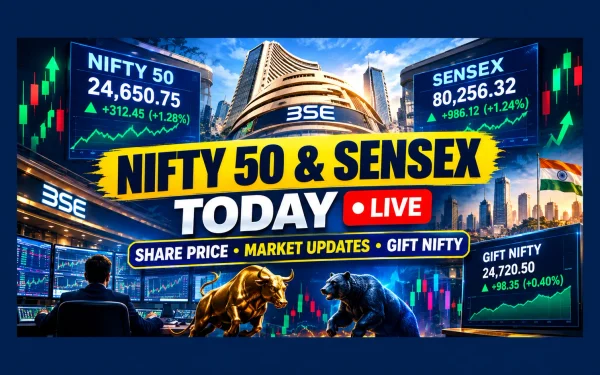 Nifty 50, Sensex Today Live