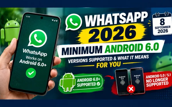 WhatsApp Supported Android Versions in 2026: Minimum Requirement Explained