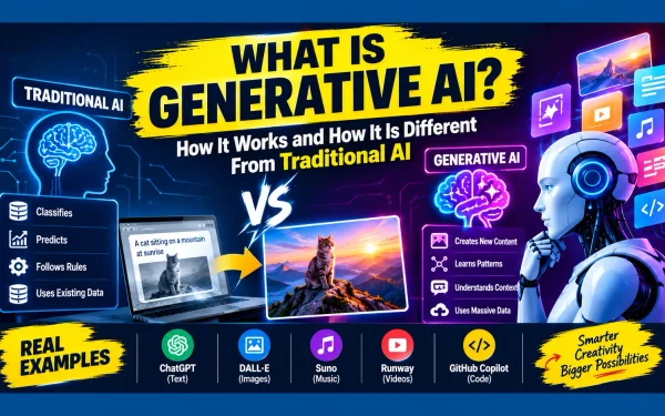 What Is Generative AI? How It Works and How It Is Different From Traditional AI