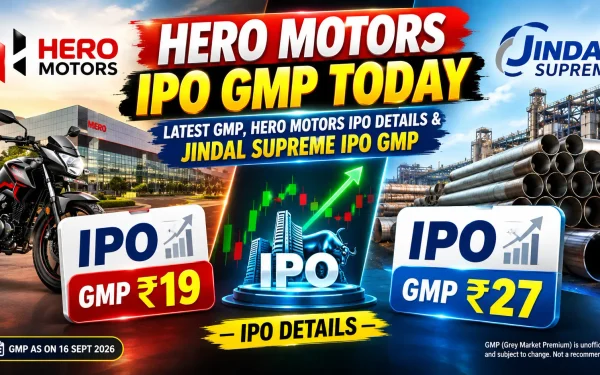Hero Motors IPO GMP Today: Latest GMP, Hero Motors IPO Details & Jindal Supreme IPO GMP