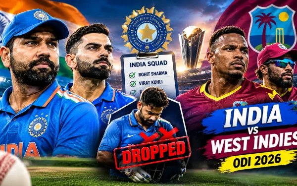India vs West Indies ODI Squad 2026: Rohit-Kohli Return, Pant Dropped — The Full Story Behind BCCI’s Big Selection Call