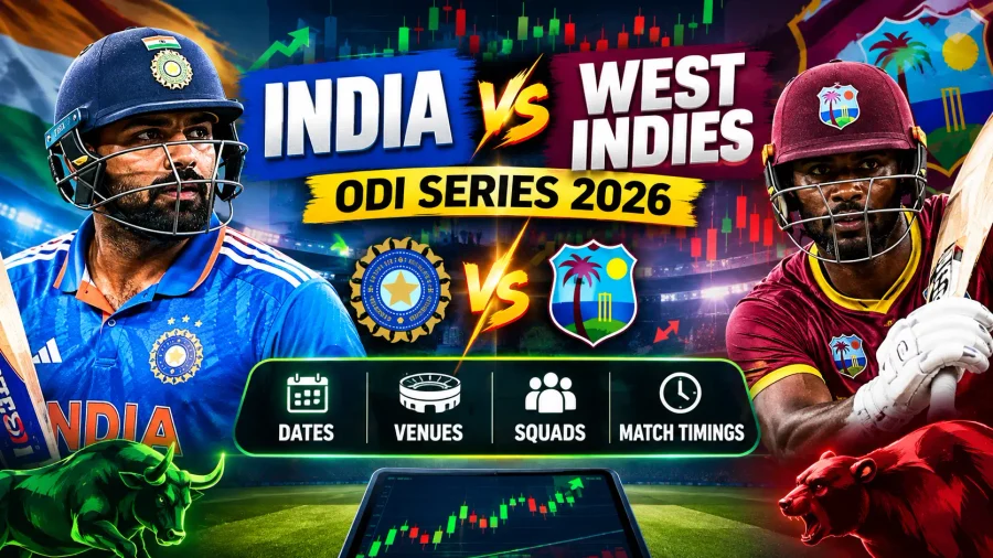 India vs West Indies 2026 ODI Series Schedule