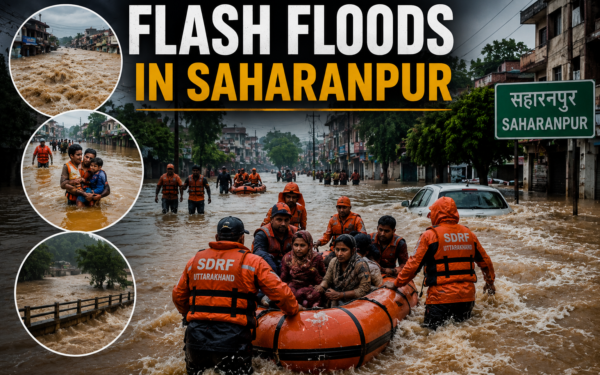 Flash Floods in Saharanpur: Community Responds with Dramatic Rescues