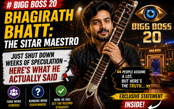 Bigg Boss 20 Bhagirath Bhatt: The Sitar Maestro Just Shut Down Weeks of Speculation — Here’s What He Actually Said