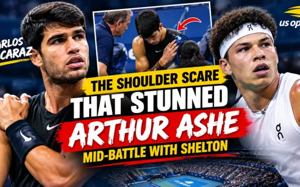 Carlos Alcaraz: The Shoulder Scare That Stunned Arthur Ashe Mid-Battle With Shelton