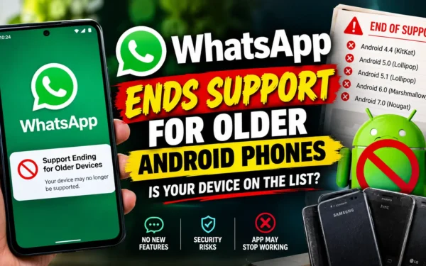 WhatsApp Ends Support for Older Android Phones: Is Your Device on the List?