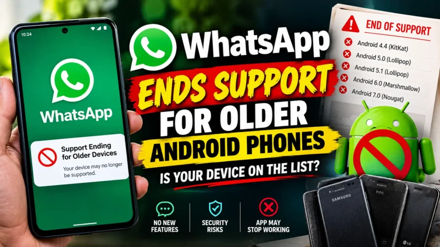 WhatsApp Ends Support for Older Android Phones