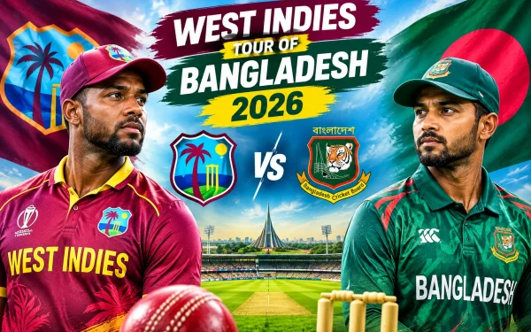 West Indies Tour of Bangladesh 2026: Schedule, Squads & Match Timings